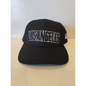 NEW LOS ANGELES BASEBALL EMBROIDERED BLACK ADJUSTABLE LA CAP HAT Cali FREE SHIP
